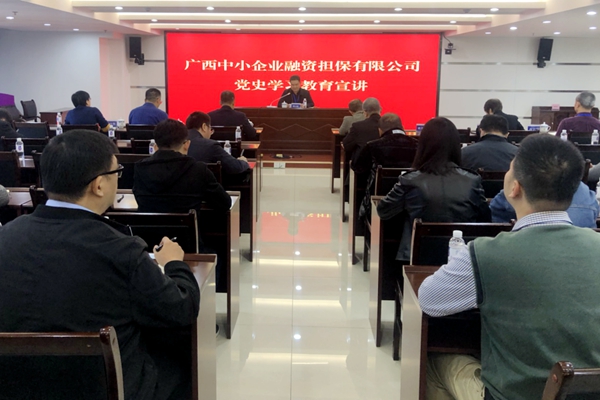 中小擔保召開黨史學(xué)習(xí)教育專題宣講